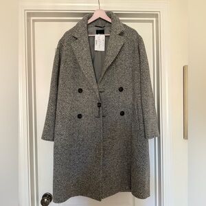 Weekend Max Mara Herringbone Coat, 42, NWT